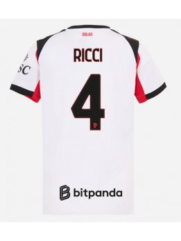 AC Milan Samuele Ricci #4 Replika Borta Kläder Dam 2025-26 Kortärmad